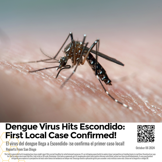 Dengue Virus Hits Escondido: First Local Case Confirmed!