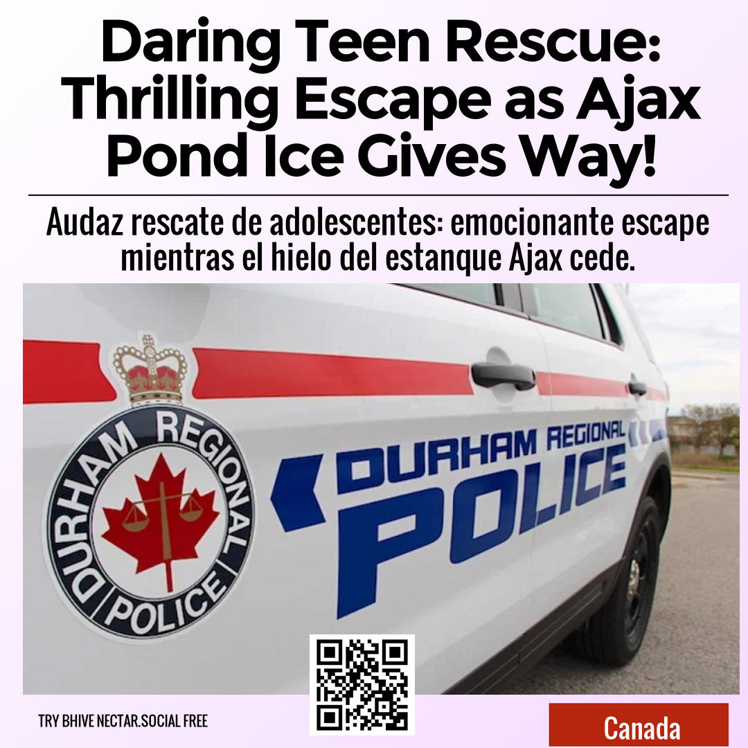 Daring Teen Rescue: Thrilling Escape as Ajax Pond Ice Gives Way!