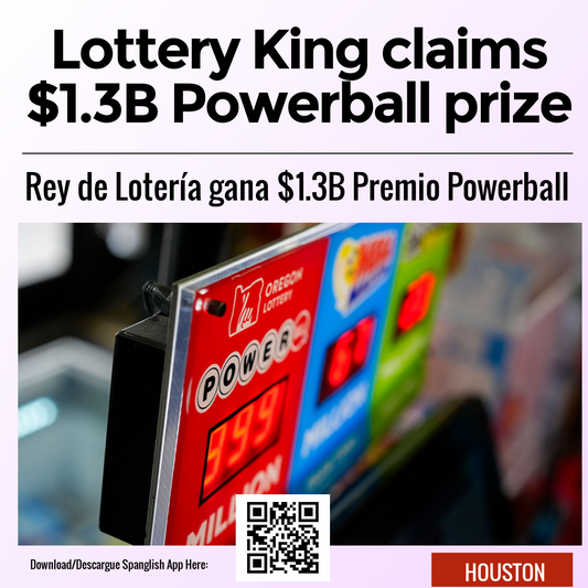 Lottery King claims $1.3B Powerball prize