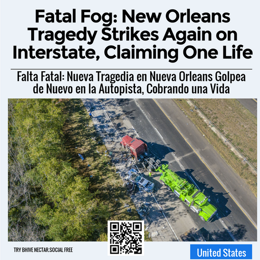 Fatal Fog: New Orleans Tragedy Strikes Again on Interstate, Claiming One Life