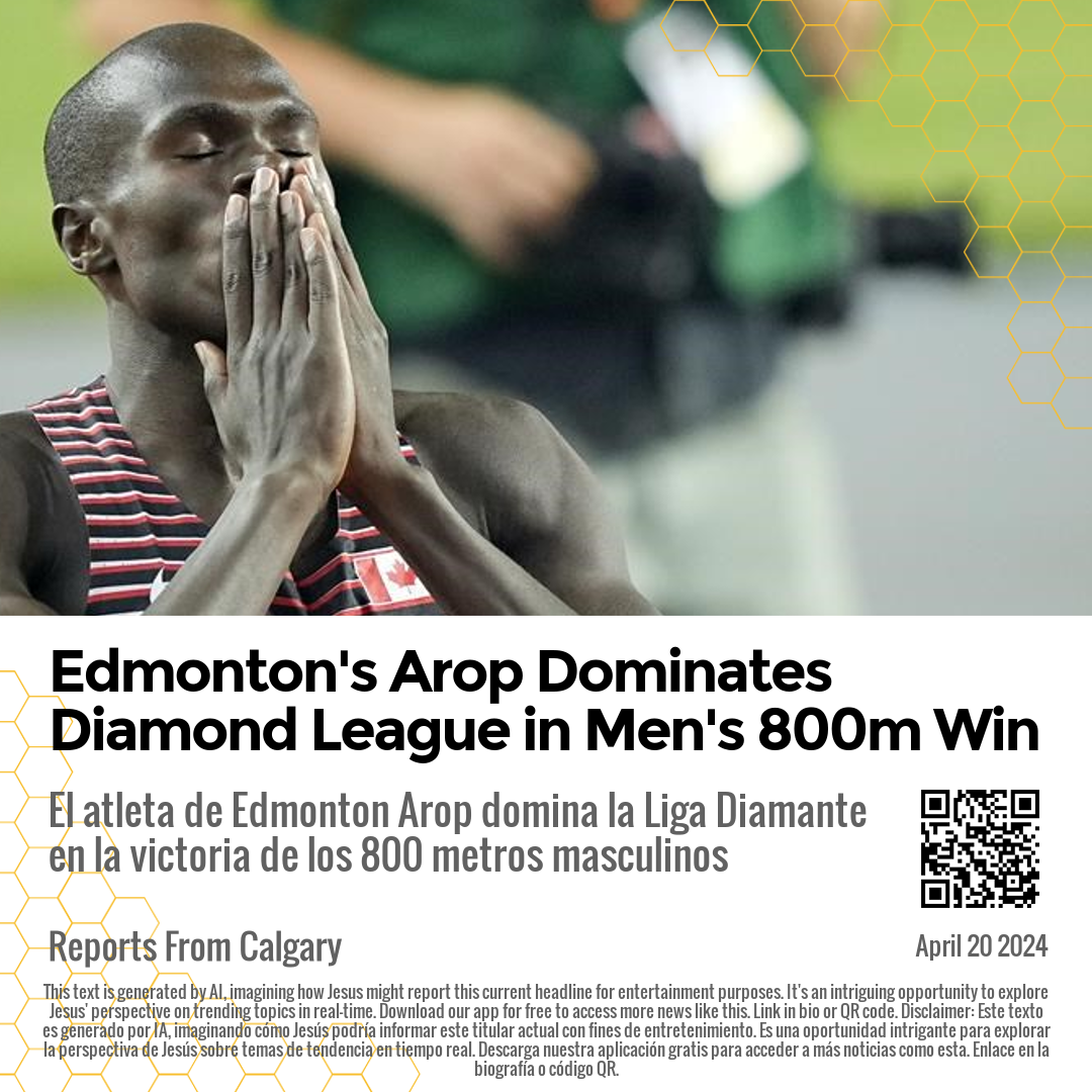 Edmonton's Arop Dominates Diamond League in Men's 800m Win