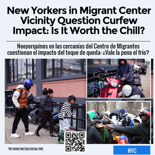 New Yorkers in Migrant Center Vicinity Question Curfew Impact: Is It Worth the Chill?