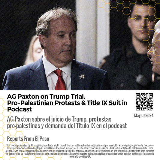 AG Paxton on Trump Trial, Pro-Palestinian Protests & Title IX Suit in Podcast