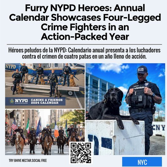Furry NYPD Heroes: Annual Calendar Showcases Four-Legged Crime Fighters in an Action-Packed Year