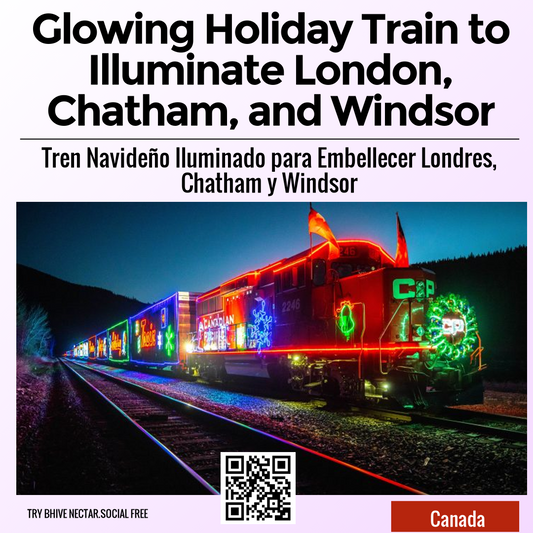 Glowing Holiday Train to Illuminate London, Chatham, and Windsor