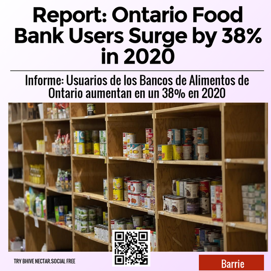 Report: Ontario Food Bank Users Surge by 38% in 2020