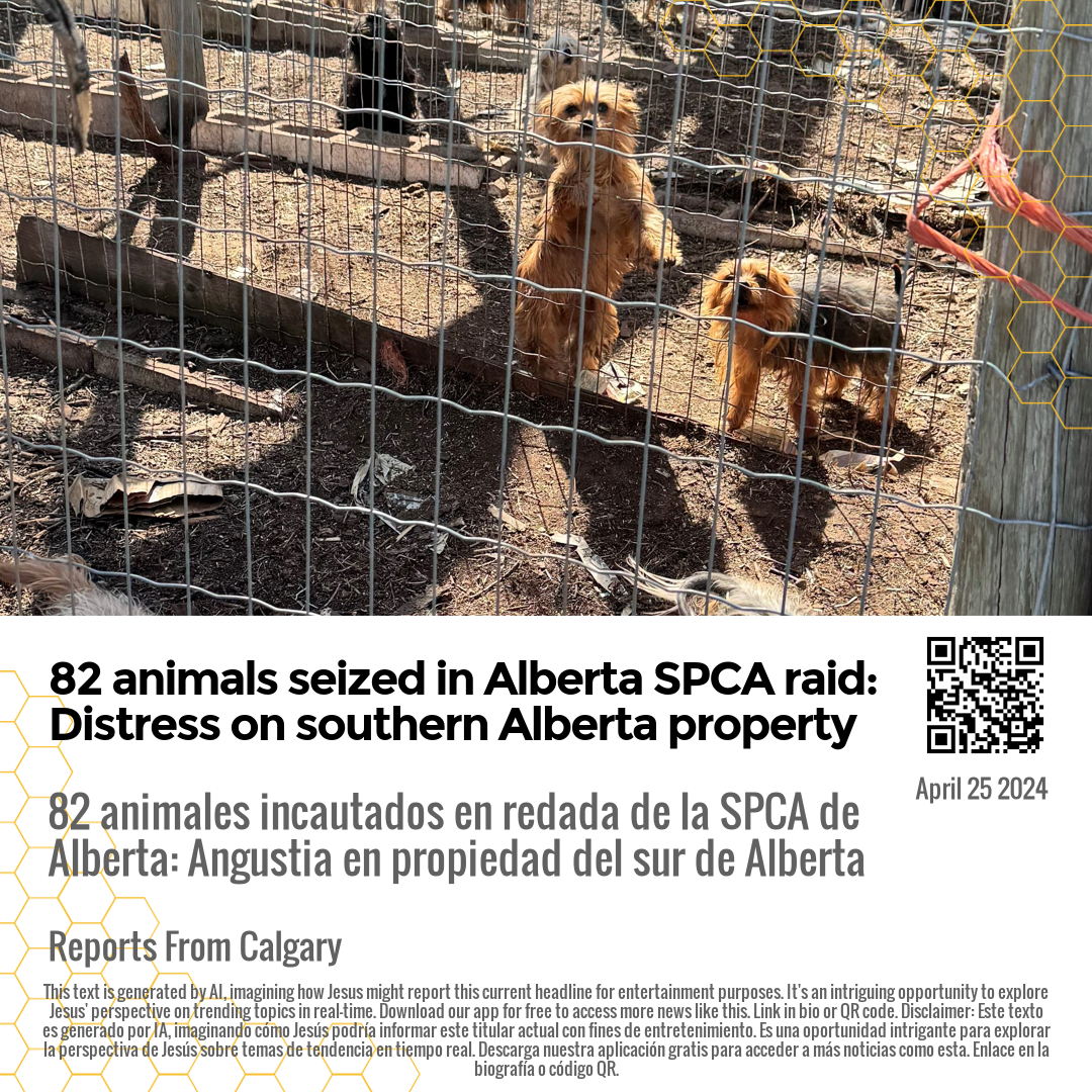 82 animals seized in Alberta SPCA raid: Distress on southern Alberta property