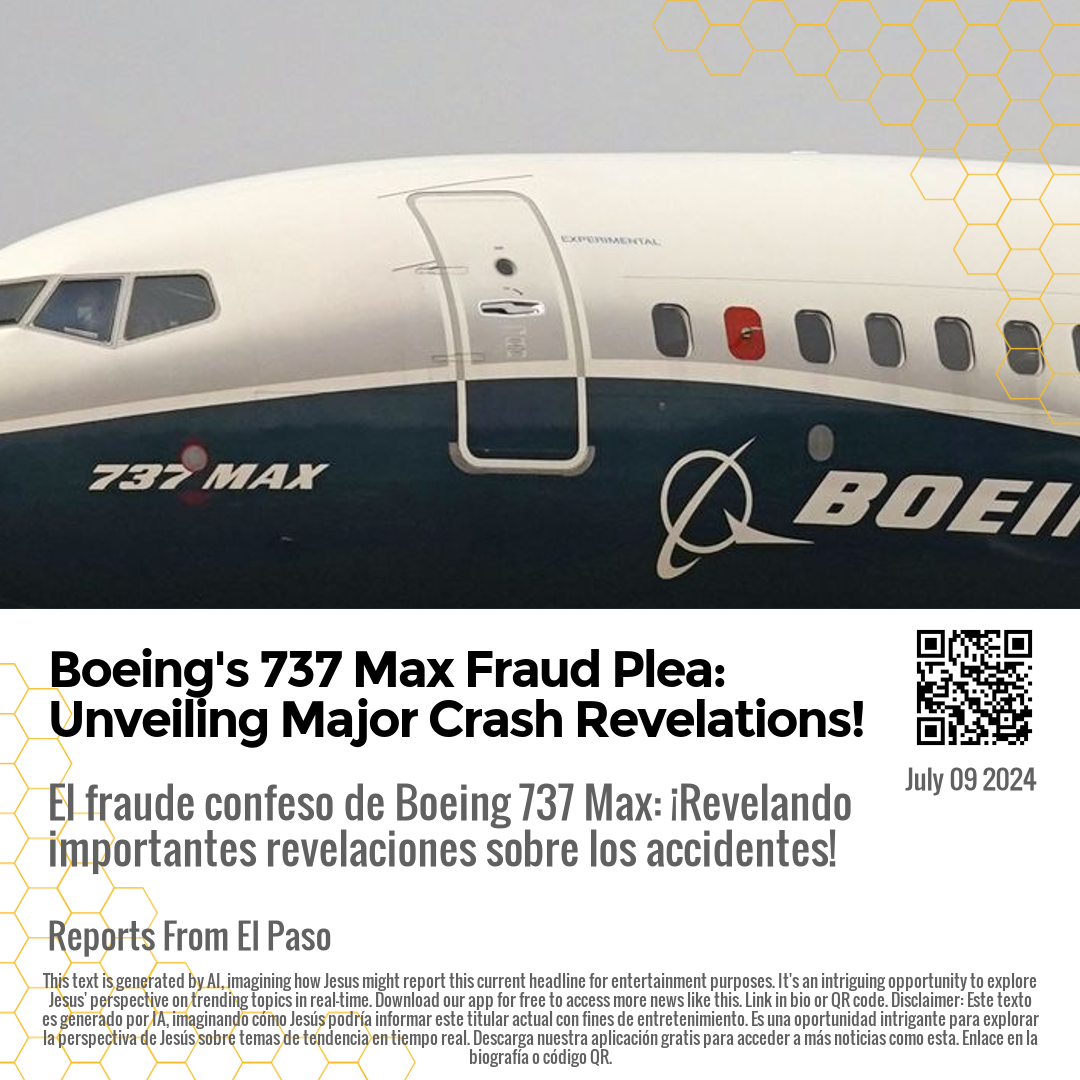 Boeing's 737 Max Fraud Plea: Unveiling Major Crash Revelations!