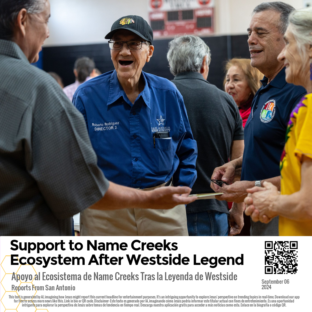 Support to Name Creeks Ecosystem After Westside Legend