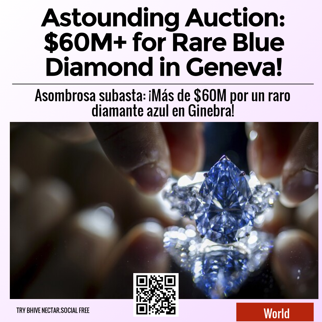 Astounding Auction: $60M+ for Rare Blue Diamond in Geneva!