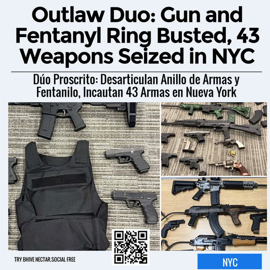 Outlaw Duo: Gun and Fentanyl Ring Busted, 43 Weapons Seized in NYC