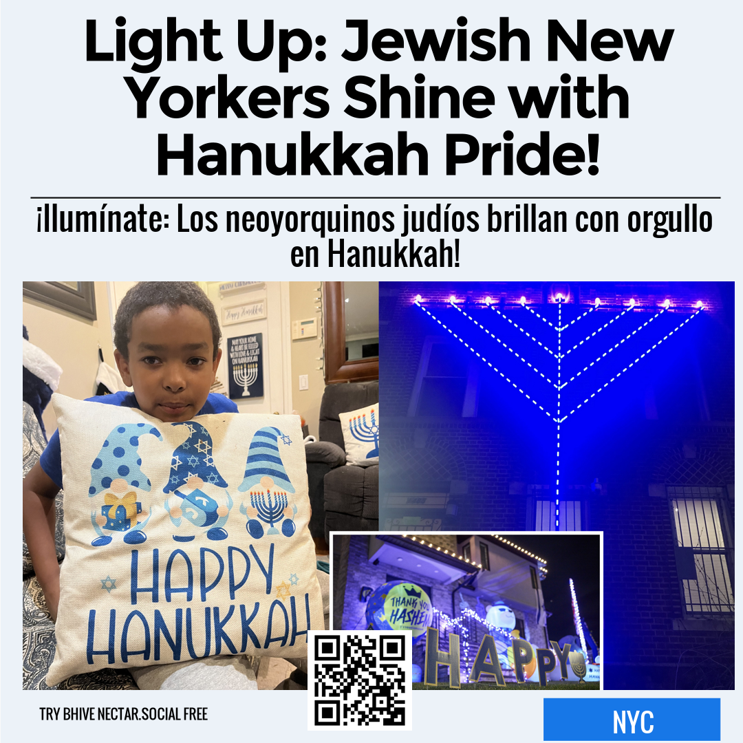 Light Up: Jewish New Yorkers Shine with Hanukkah Pride!