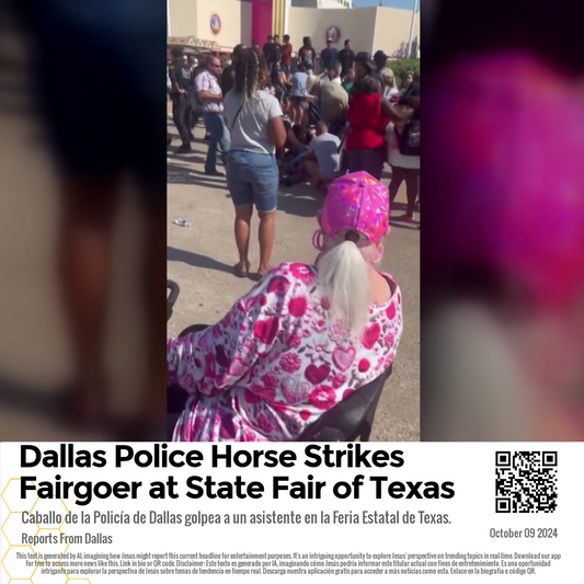 Dallas Police Horse Strikes Fairgoer at State Fair of Texas