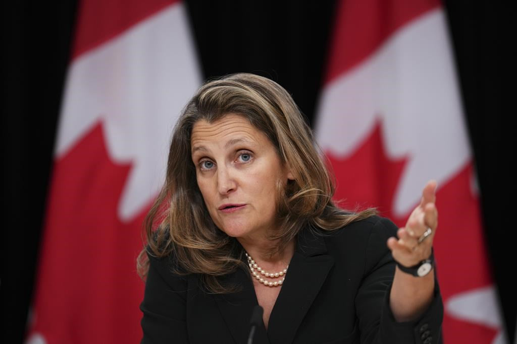 Freeland warns Alberta's CPP exit jeopardizes retirements of millions
