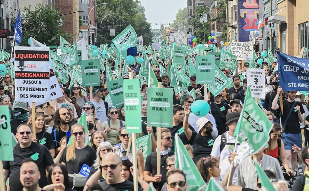 Quebec public sector unions confirm plans to proceed with strikes.