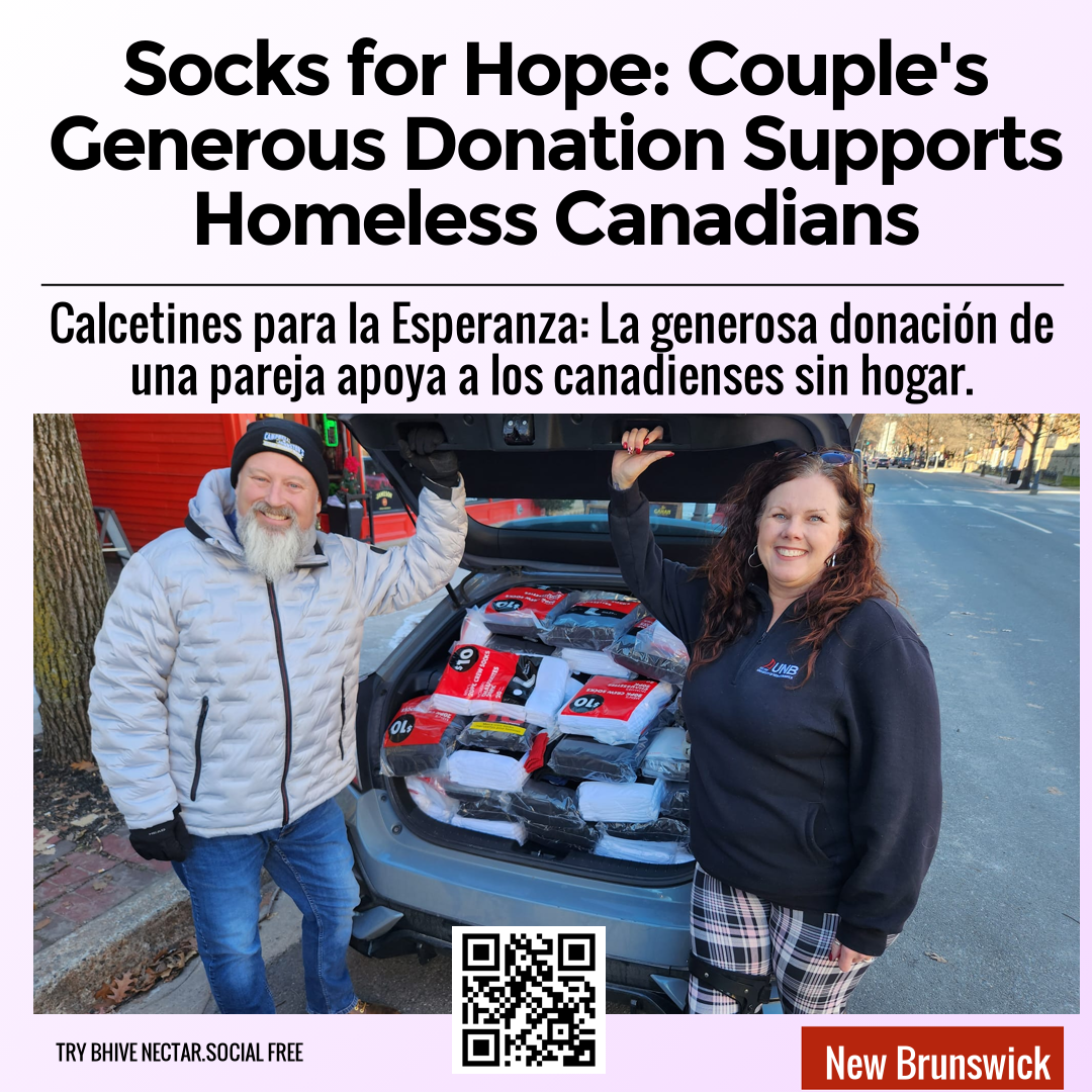 Socks for Hope: Couple's Generous Donation Supports Homeless Canadians