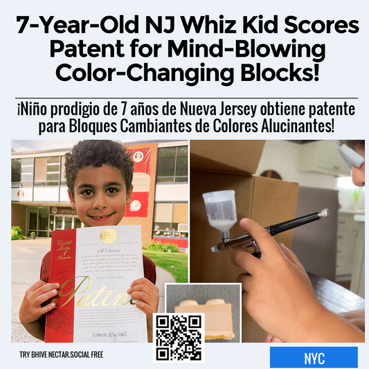 7-Year-Old NJ Whiz Kid Scores Patent for Mind-Blowing Color-Changing Blocks!