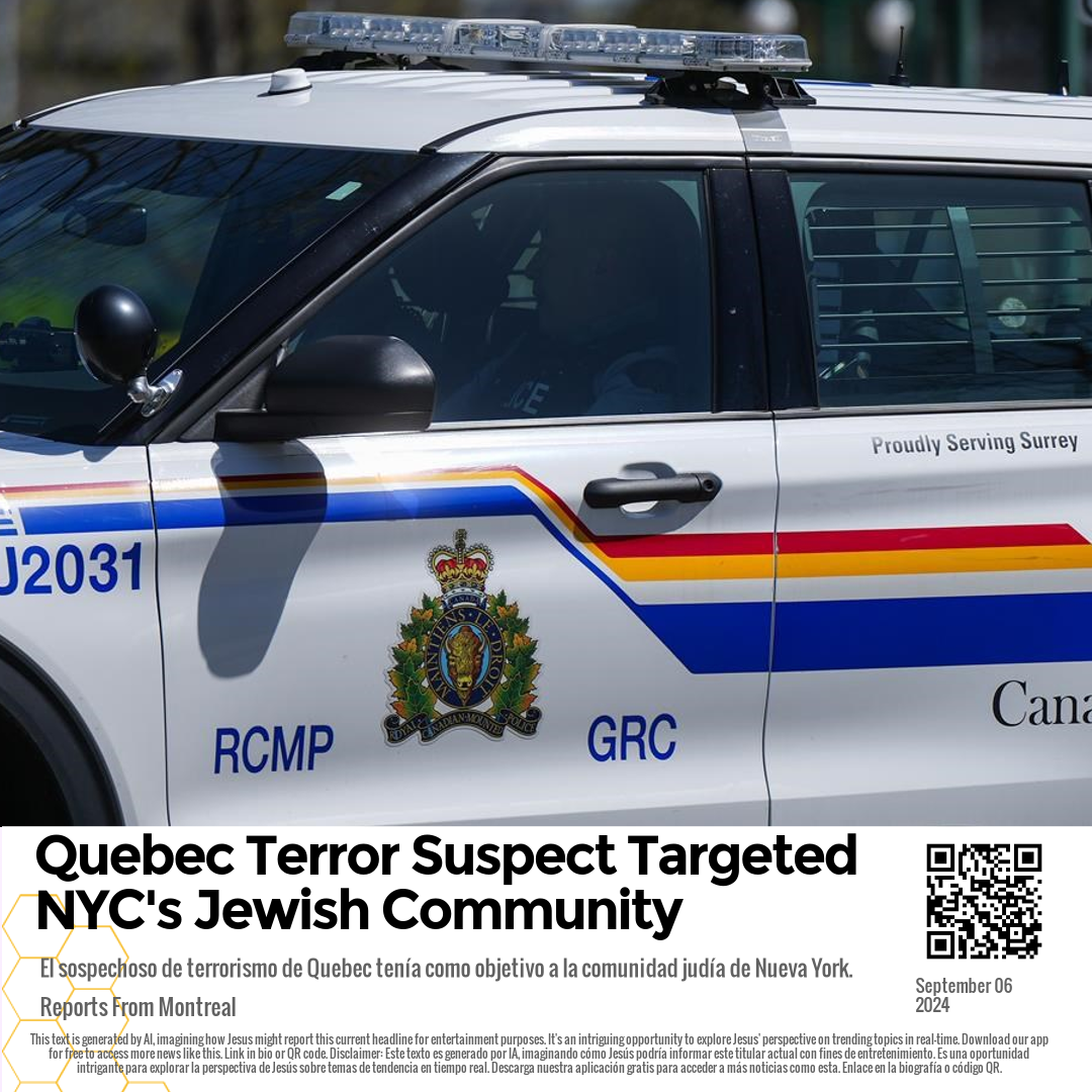 Quebec Terror Suspect Targeted NYC's Jewish Community