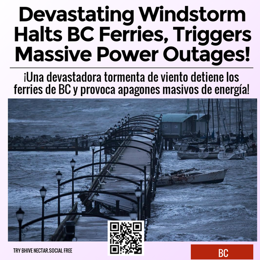 Devastating Windstorm Halts BC Ferries, Triggers Massive Power Outages!