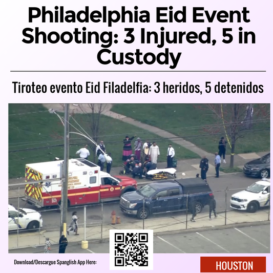 Philadelphia Eid Event Shooting: 3 Injured, 5 in Custody