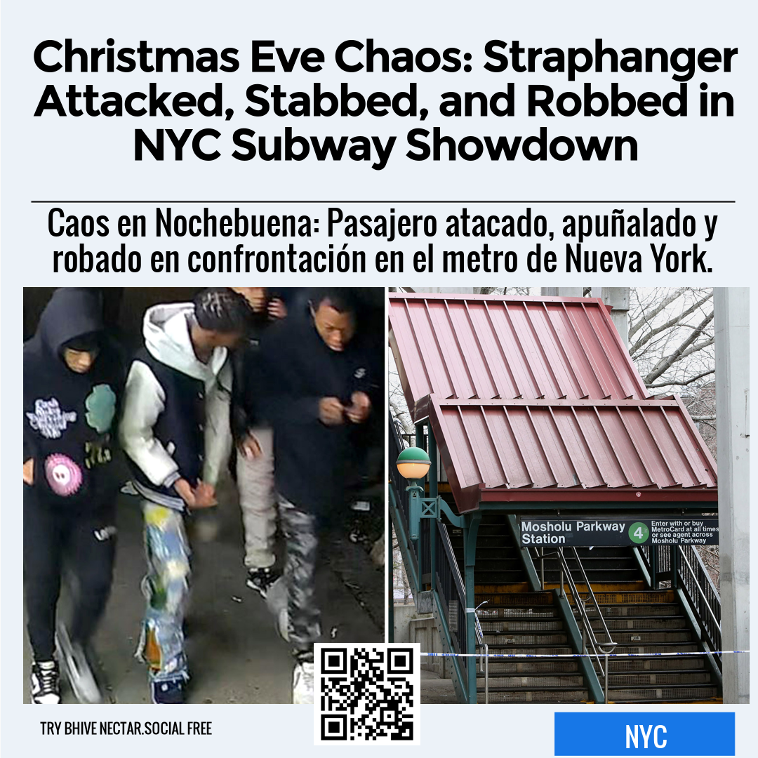 Christmas Eve Chaos: Straphanger Attacked, Stabbed, and Robbed in NYC Subway Showdown