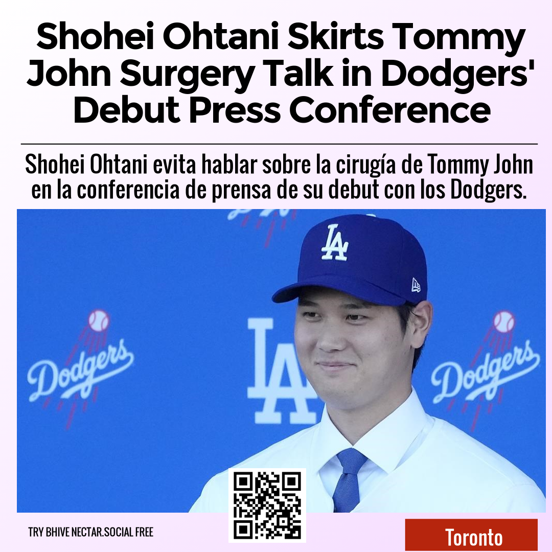 Shohei Ohtani Skirts Tommy John Surgery Talk in Dodgers' Debut Press Conference