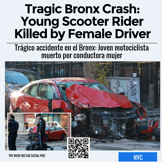 Tragic Bronx Crash: Young Scooter Rider Killed by Female Driver