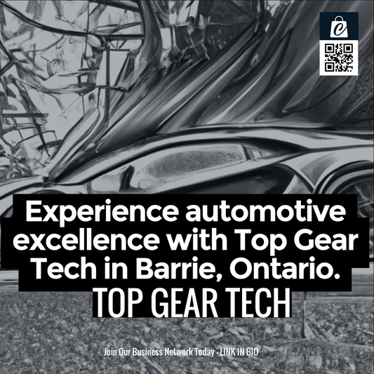 Experience automotive excellence with Top Gear Tech in Barrie, Ontario.