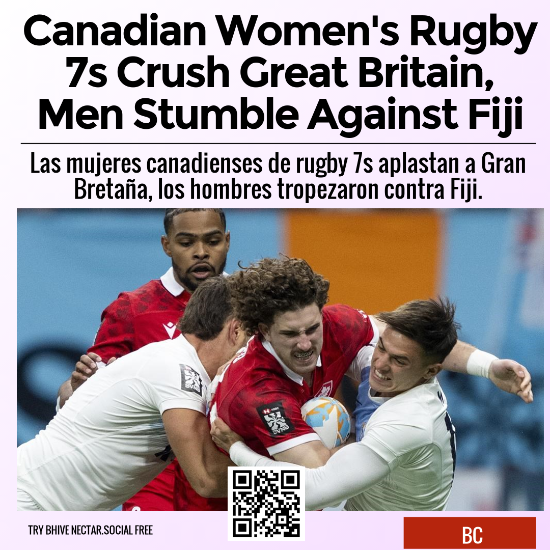 Canadian Women's Rugby 7s Crush Great Britain, Men Stumble Against Fiji