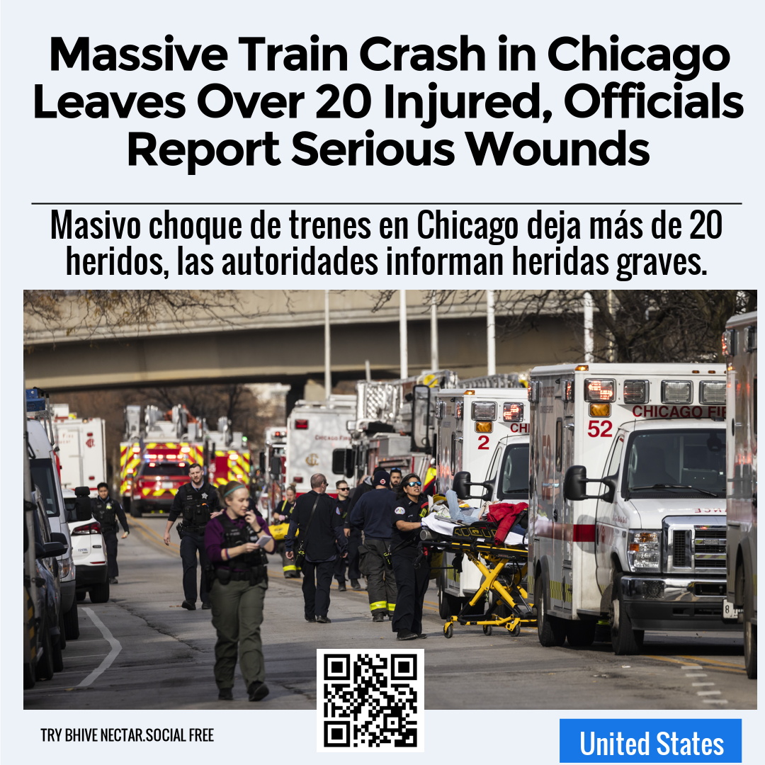 Massive Train Crash in Chicago Leaves Over 20 Injured, Officials Report Serious Wounds