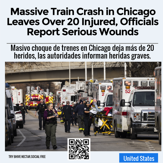 Massive Train Crash in Chicago Leaves Over 20 Injured, Officials Report Serious Wounds