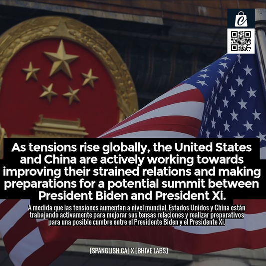 As tensions rise globally, the United States and China are actively working towards improving their strained relations and making preparations for a potential summit between President Biden and President Xi.