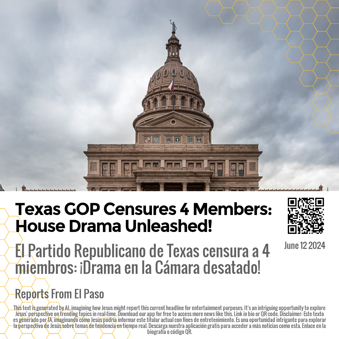 Texas GOP Censures 4 Members: House Drama Unleashed!