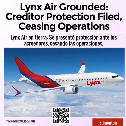 Lynx Air Grounded: Creditor Protection Filed, Ceasing Operations