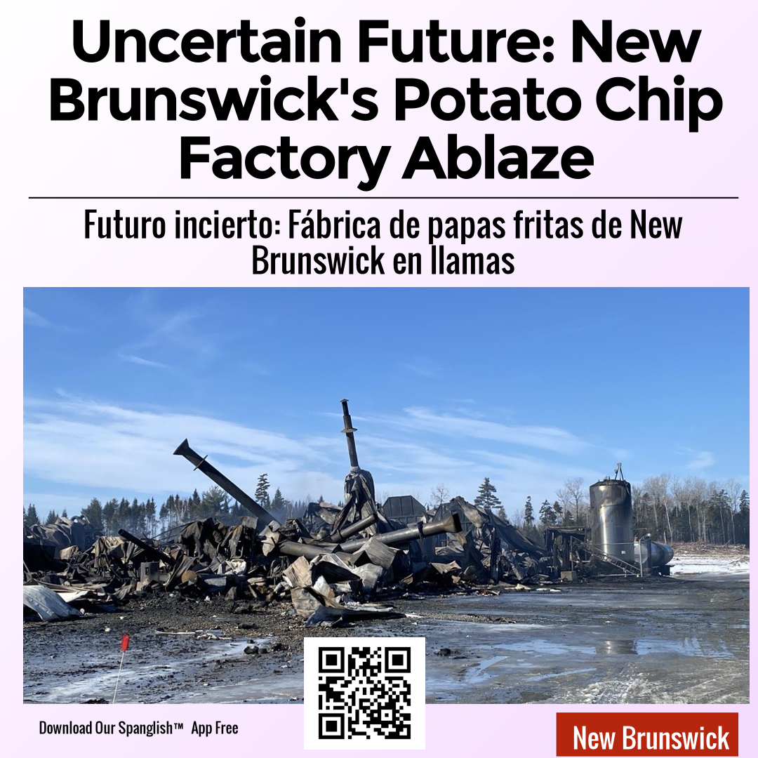 Uncertain Future: New Brunswick's Potato Chip Factory Ablaze