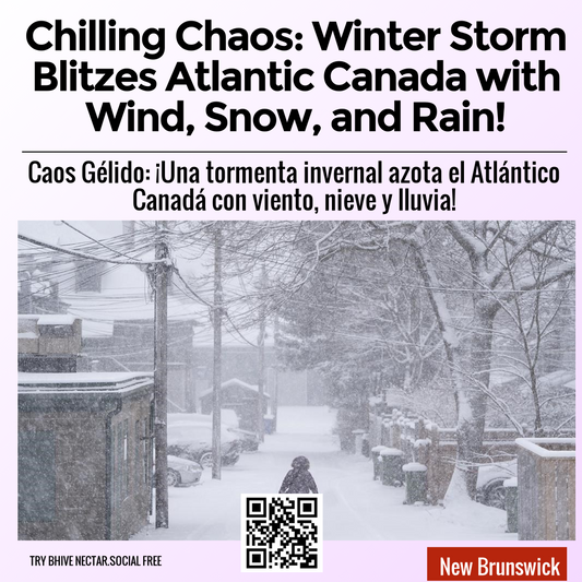 Chilling Chaos: Winter Storm Blitzes Atlantic Canada with Wind, Snow, and Rain!