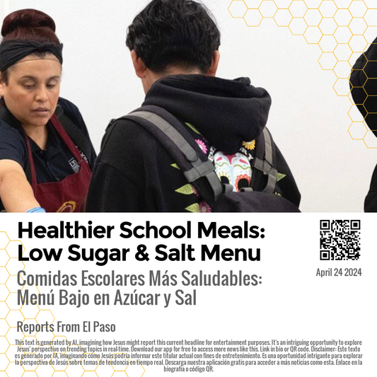 Healthier School Meals: Low Sugar & Salt Menu