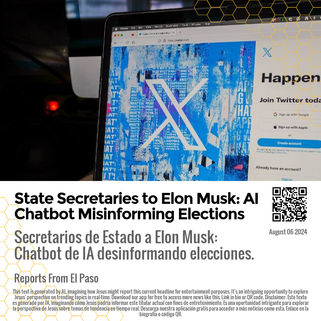 State Secretaries to Elon Musk: AI Chatbot Misinforming Elections