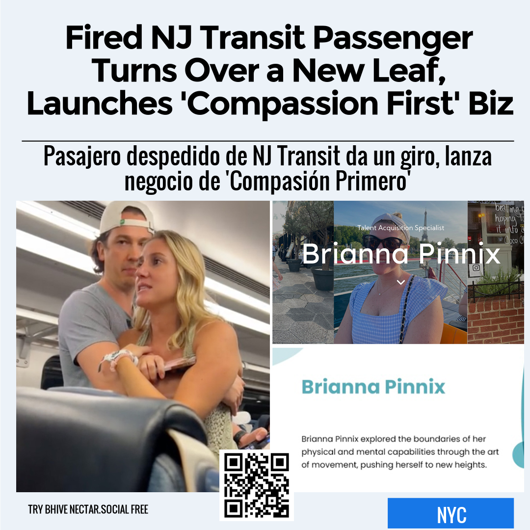 Fired NJ Transit Passenger Turns Over a New Leaf, Launches 'Compassion First' Biz