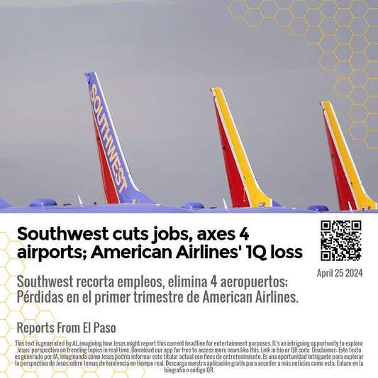 Southwest cuts jobs, axes 4 airports; American Airlines' 1Q loss