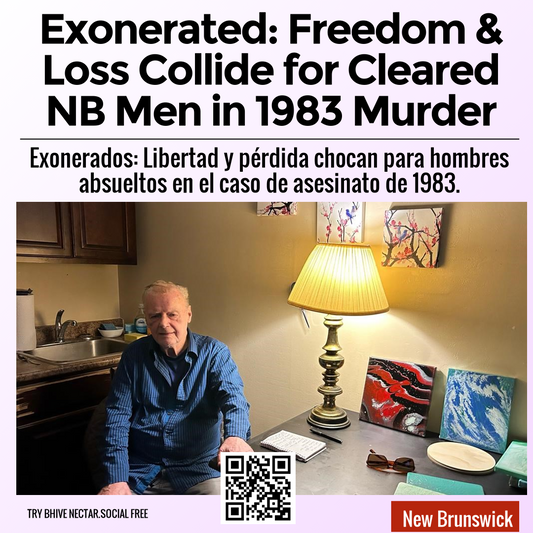 Exonerated: Freedom & Loss Collide for Cleared NB Men in 1983 Murder