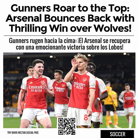 Gunners Roar to the Top: Arsenal Bounces Back with Thrilling Win over Wolves!