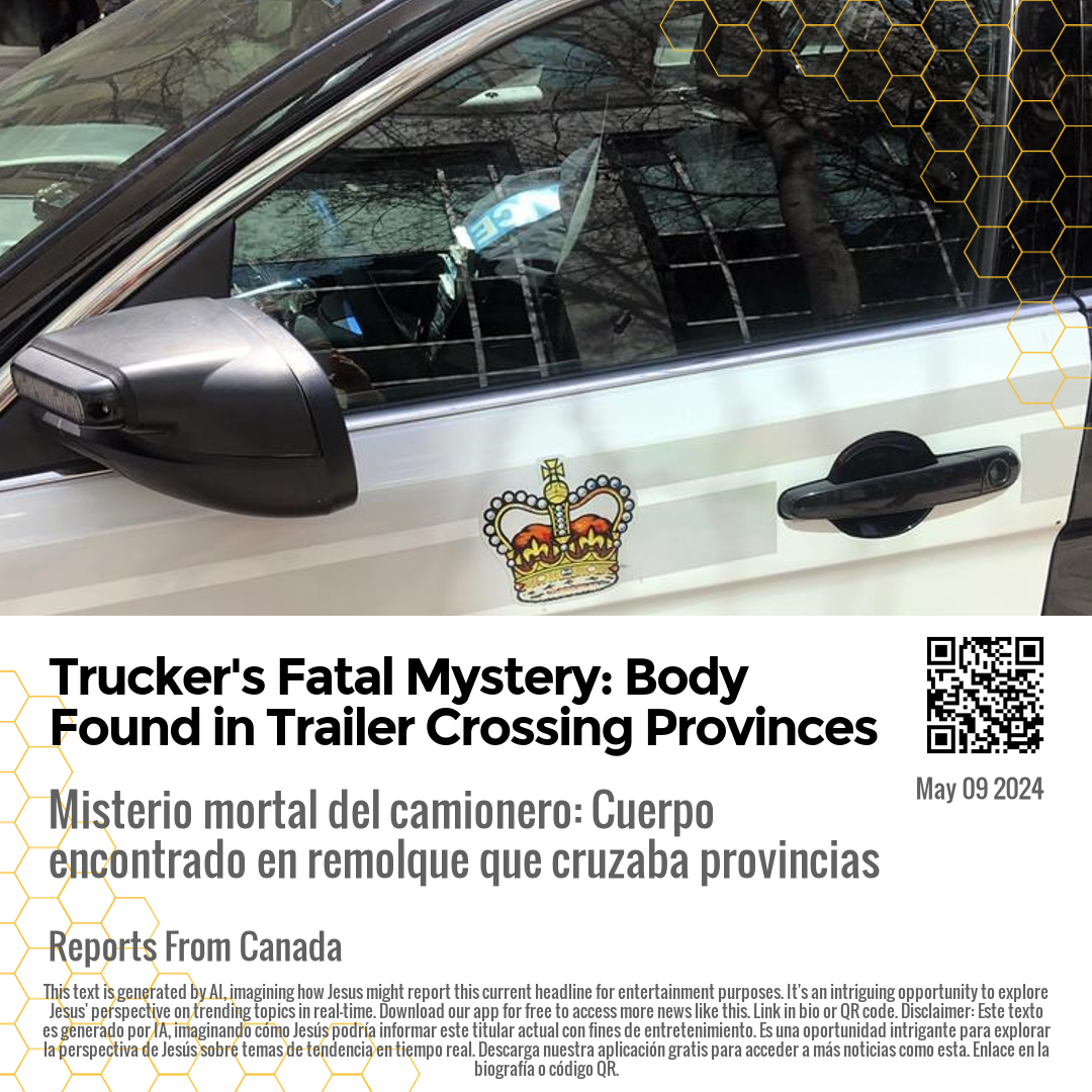 Trucker's Fatal Mystery: Body Found in Trailer Crossing Provinces