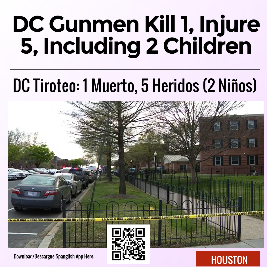 DC Gunmen Kill 1, Injure 5, Including 2 Children