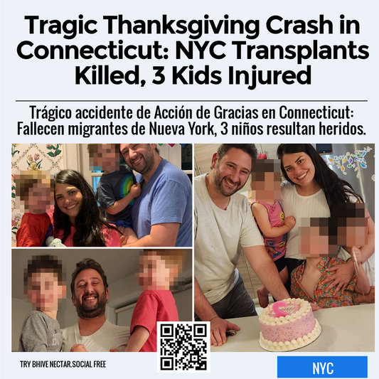 Tragic Thanksgiving Crash in Connecticut: NYC Transplants Killed, 3 Kids Injured