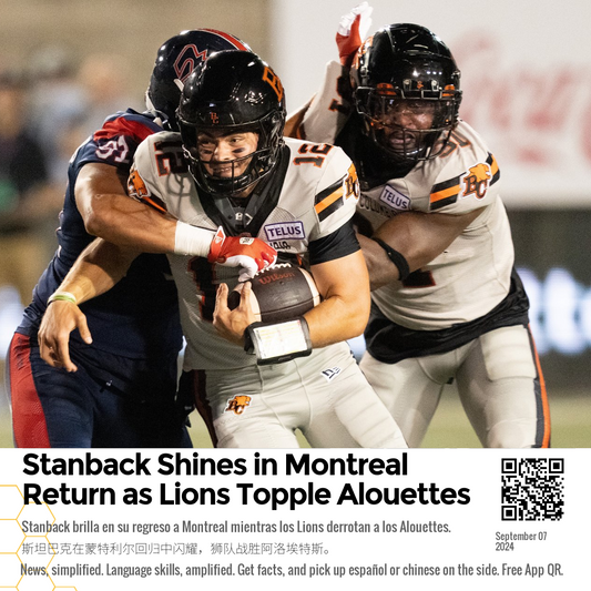 Stanback Shines in Montreal Return as Lions Topple Alouettes