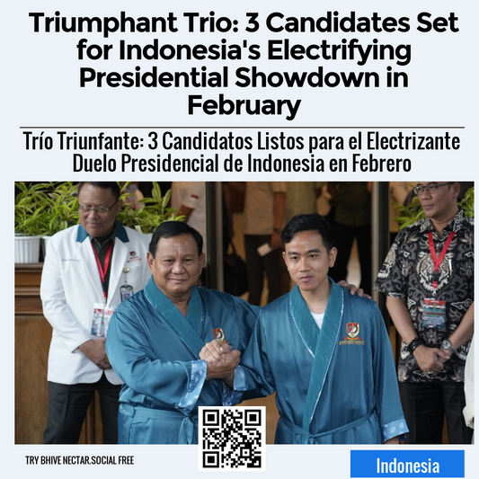 Triumphant Trio: 3 Candidates Set for Indonesia's Electrifying Presidential Showdown in February