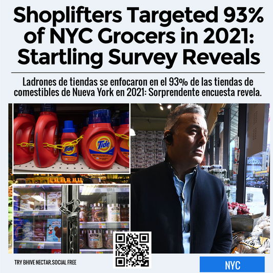 Shoplifters Targeted 93% of NYC Grocers in 2021: Startling Survey Reveals