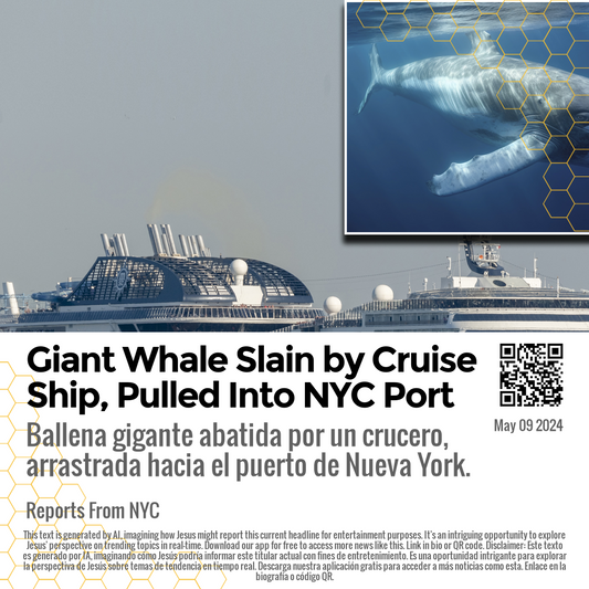 Giant Whale Slain by Cruise Ship, Pulled Into NYC Port