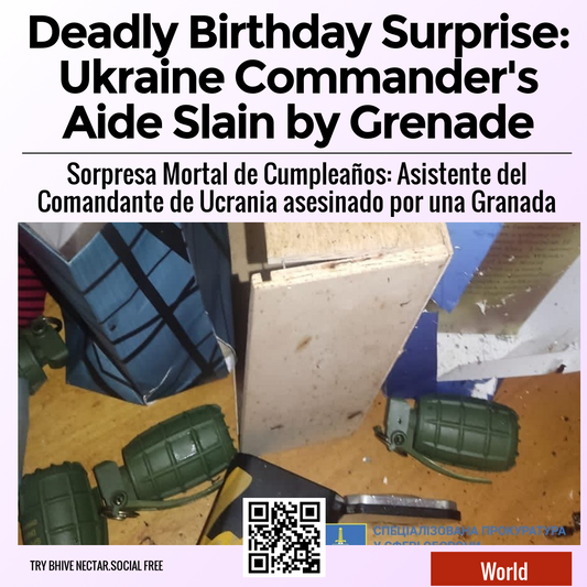 Deadly Birthday Surprise: Ukraine Commander's Aide Slain by Grenade